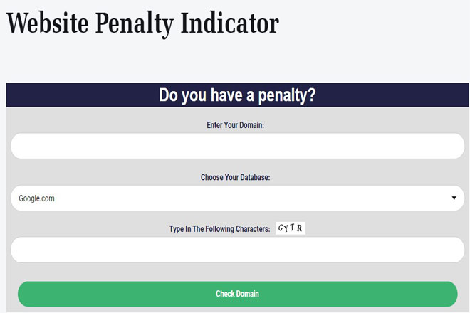 Website Penalty Indicator tools